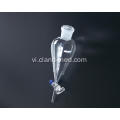 Phễu tách Squib Pear Shape với Ground-in Glass Stopper / PTFE Stopper